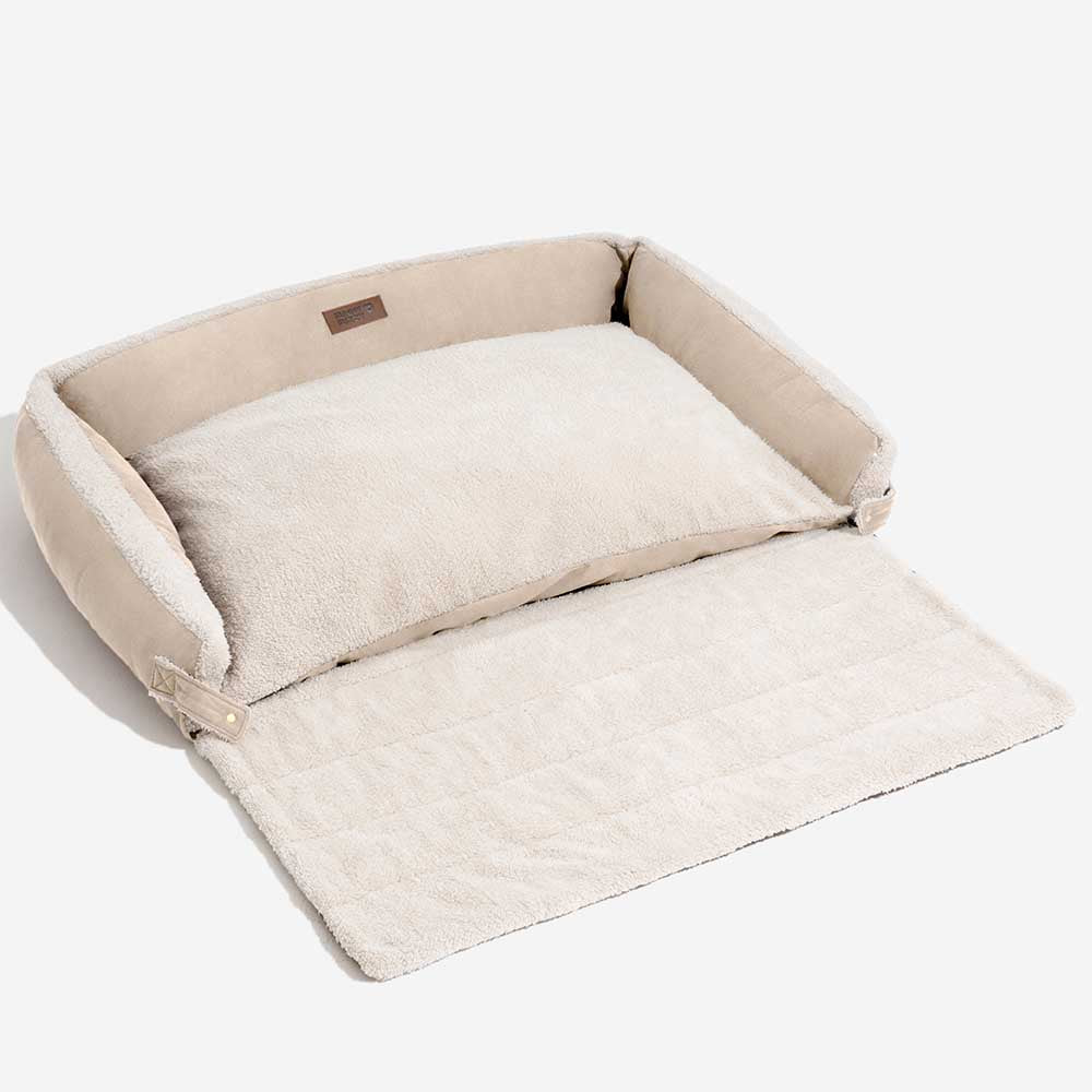 Stylish Expandable Ergonomic Calming Dog Bed - Tranquil Paws