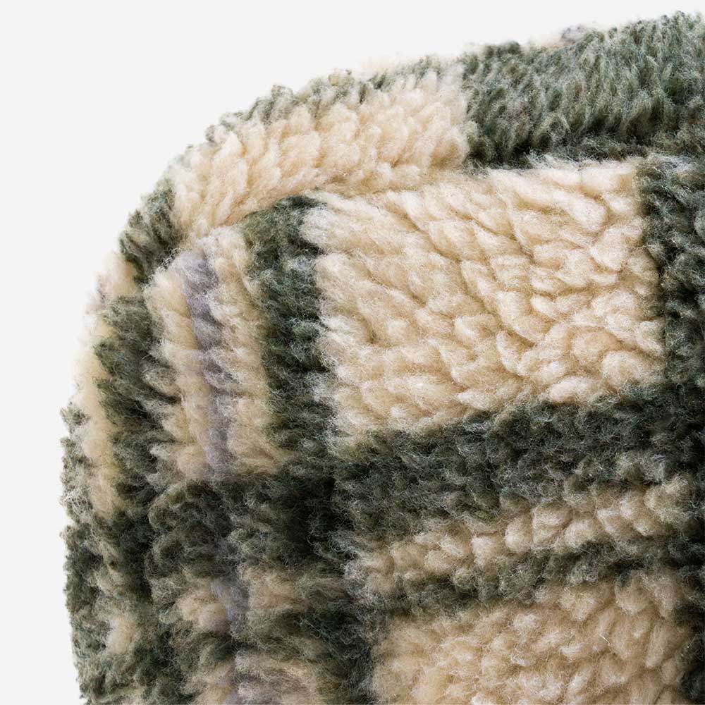 Vintage Chequered Washable Cosy Support Calming Dog & Cat Sofa Bed