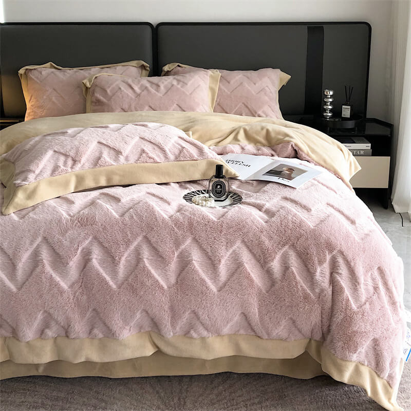 Warm Double-Sided Thickened Milk Velvet Skin-Friendly Bedding Set