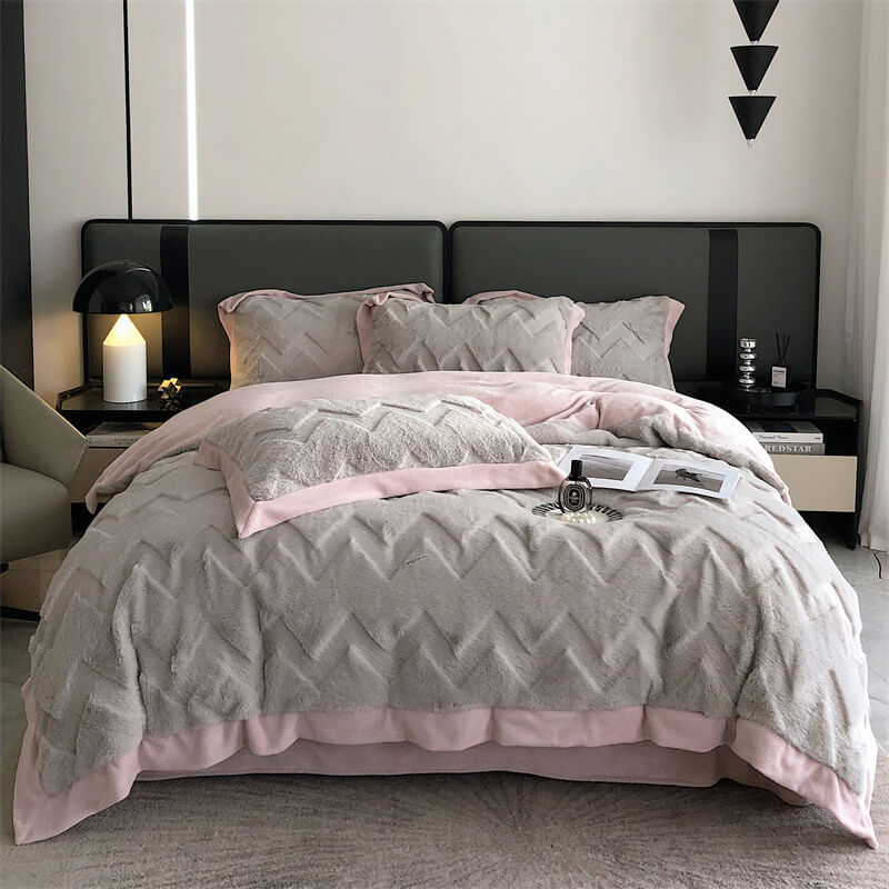 Warm Double-Sided Thickened Milk Velvet Skin-Friendly Bedding Set