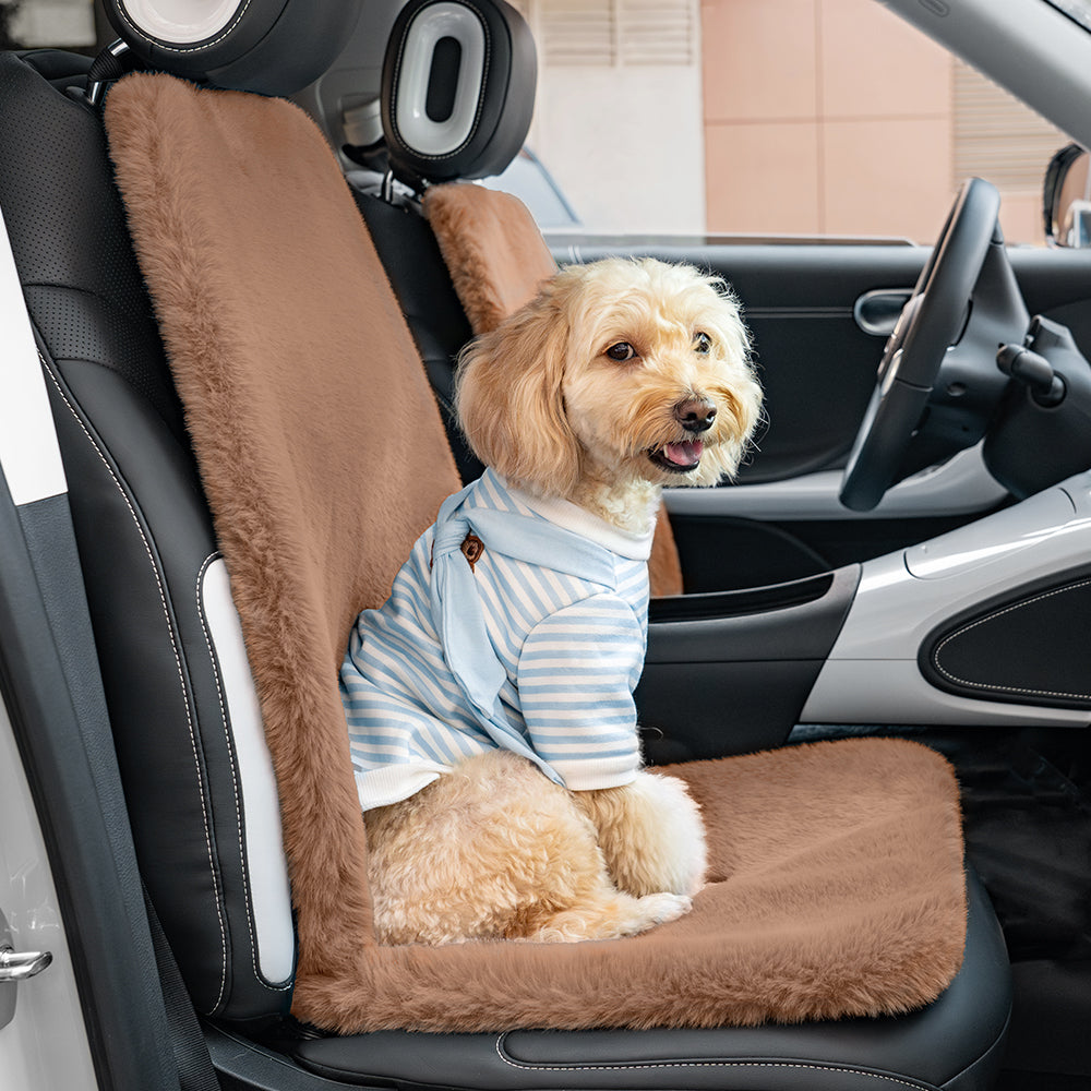 Warm Plush Universal Human Dog Car Seat Cover