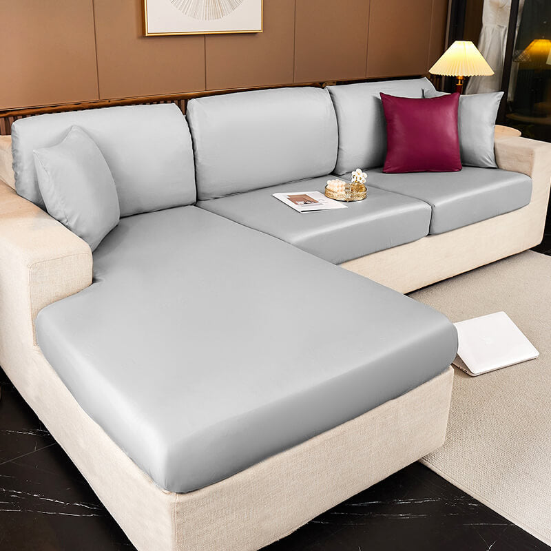 Waterproof Leathaire Fabric Fully Surround Anti-Scratch and Hair-Resistant Sofa Cover