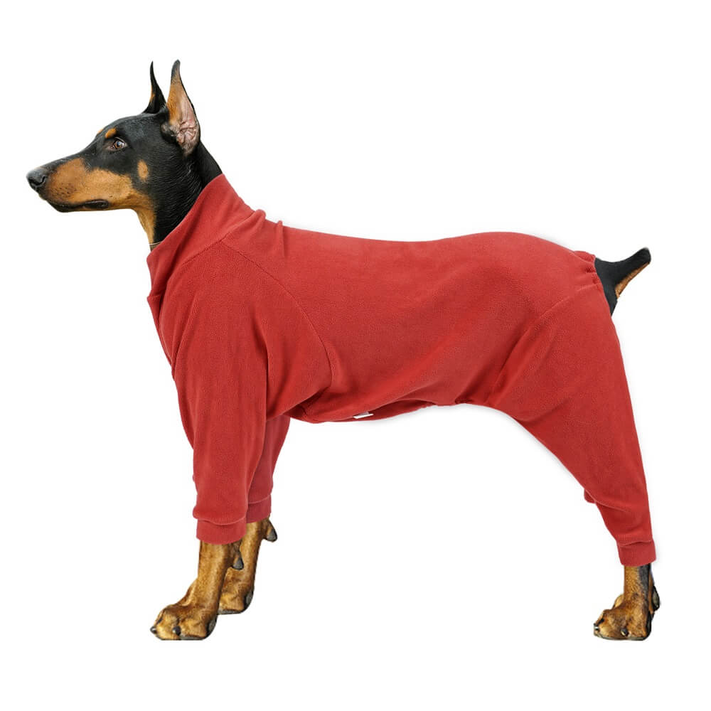 Cosy Fleece Dog Pyjamas - Perfect Sleepwear for Large Dogs