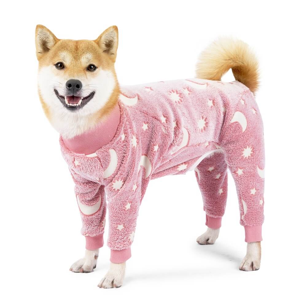 Soft and Cosy Moon & Stars Dog Pyjamas - Perfect for Year-Round Comfort