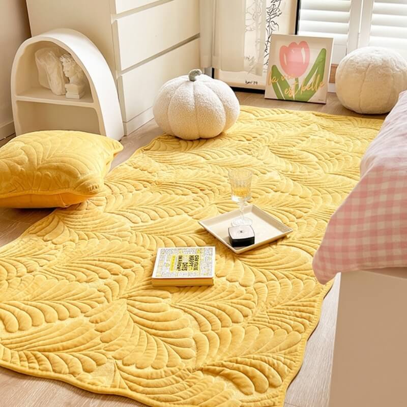 Leaf Cotton Carpet Anti-scratch Protective Sofa Cover