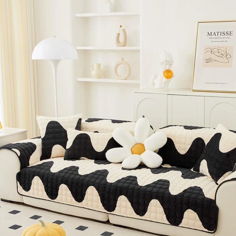 Milk Velvet Sofa Cover Furniture Non-slip Protection Sofa Cover