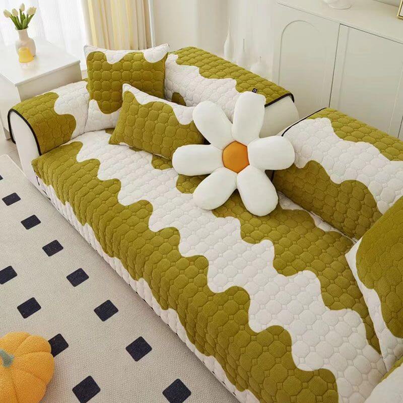 Milk Velvet Sofa Cover Furniture Non-slip Protection Sofa Cover