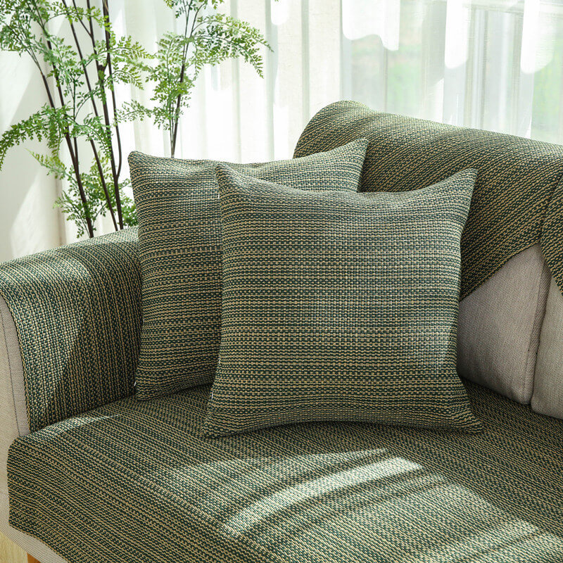 Nature Linen Handwoven Anti-scratch Sofa Cover