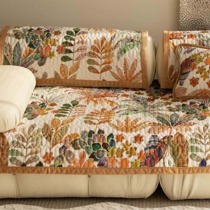 Tropical Rainforest Anti-Scratch Protective Mat Sofa Cover