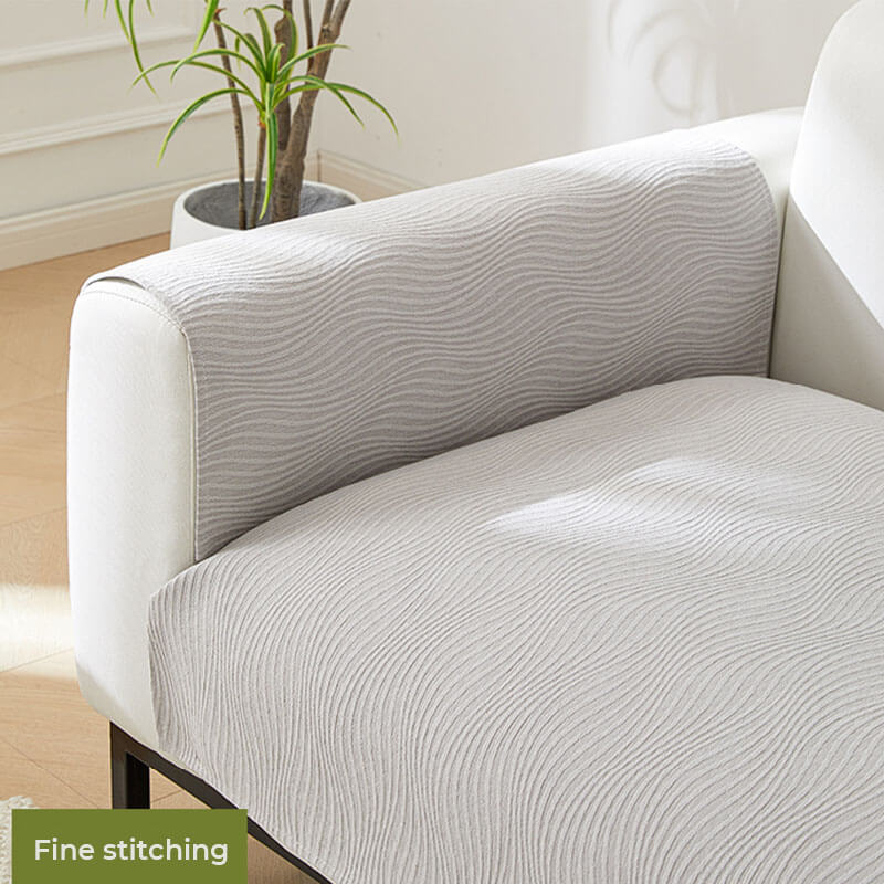 Wood Grain Texture Soft Chenille Anti-scratch Sofa Cover