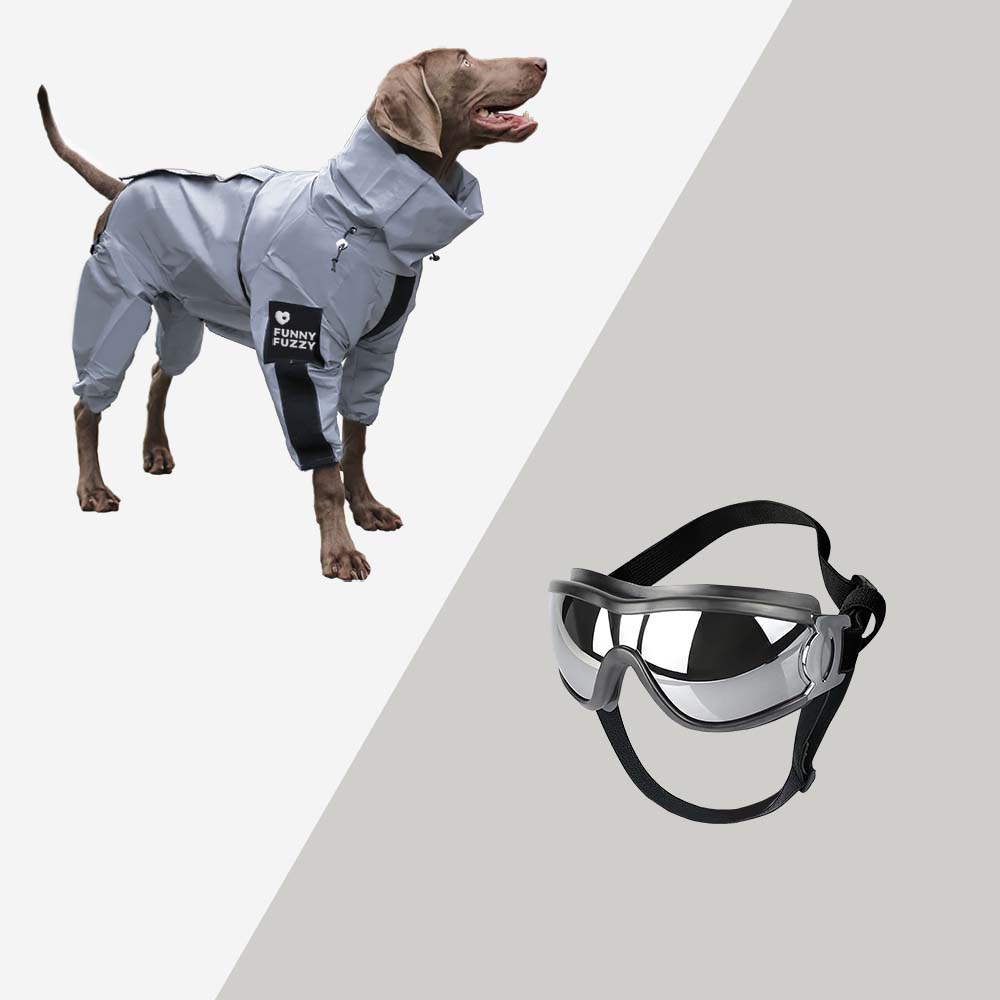 Reflective All-weather Waterproof Space Coat Dog Rain Coat