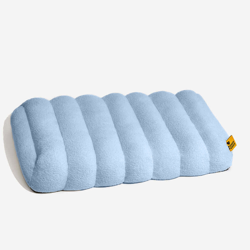 Large Washable Creamy Cosy Flat Dog Beds - Cheesecake